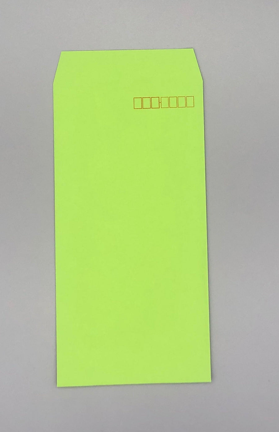 長型3号封筒　カラーグリーン 85g　100枚入り